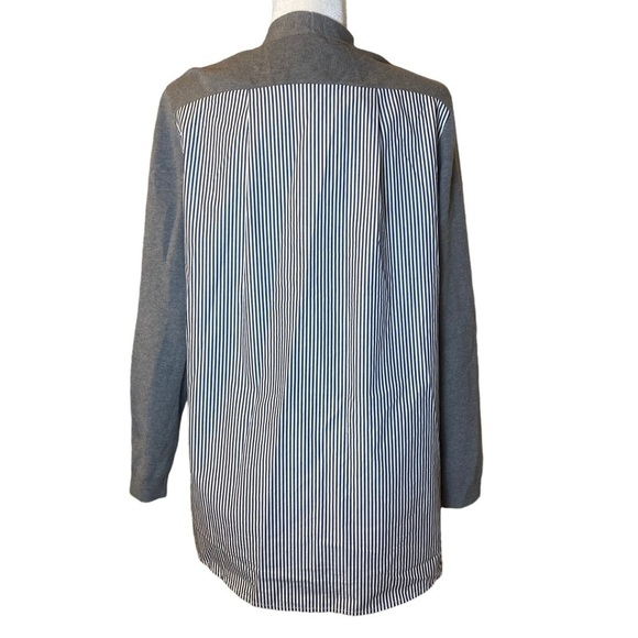 Chicos Gray Shirting-Back Cardigan Chicos 1/US 8-10 - Picture 5 of 13